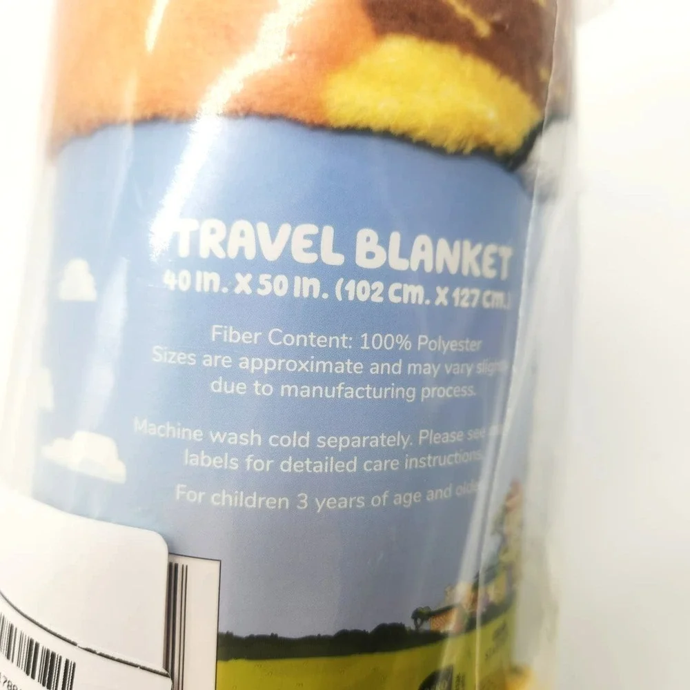 Bluey & Bingo Travel‎ Blanket for Kids – 40 x 50 Inch flower Soft Throw